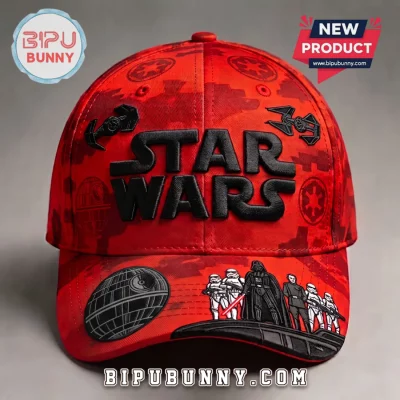 Star Wars Darth Vader Red Camo Embroidered Cap