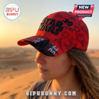 Star Wars Darth Vader Red Camo Embroidered Cap