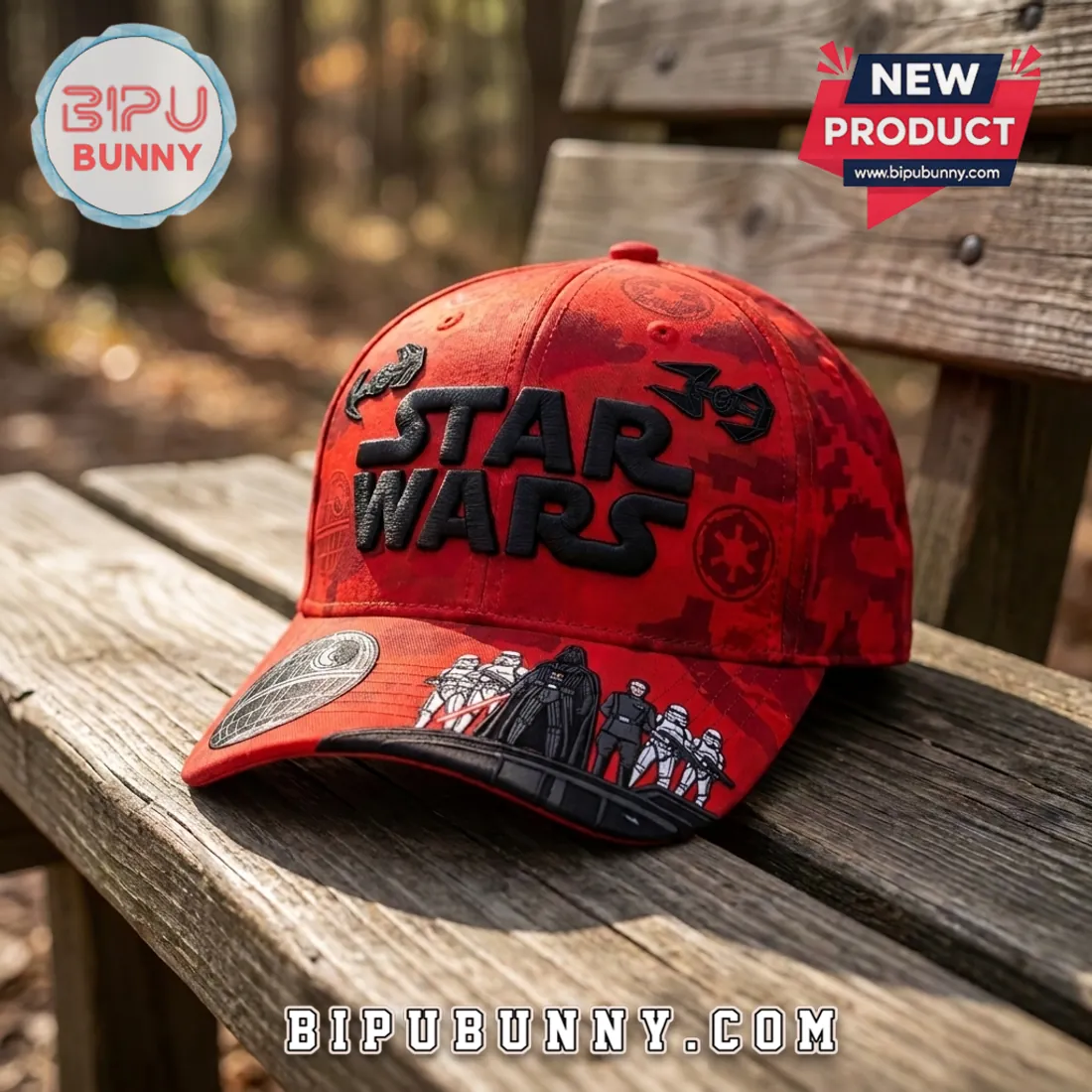 Star Wars Darth Vader Red Camo Embroidered Cap Star Wars Darth Vader Red Camo Embroidered Cap