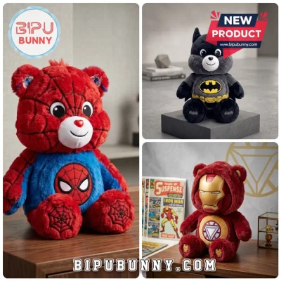 Superhero Bear Plush Doll