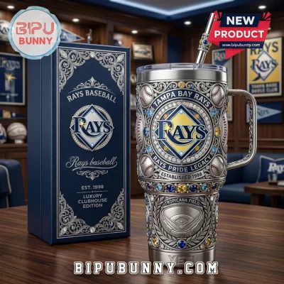 Tampa Bay Rays Engraved Stainless Steel 40oz Tumbler