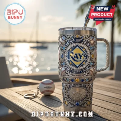 Tampa Bay Rays Engraved Stainless Steel 40oz Tumbler