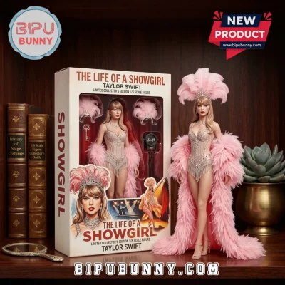 Taylor Swift The Life of a Showgirl Pink Feathers Action Figure