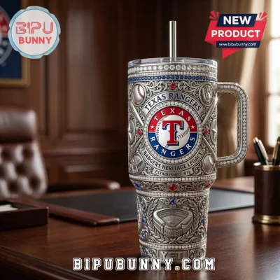 Texas Rangers Engraved 40oz YETI Tumbler