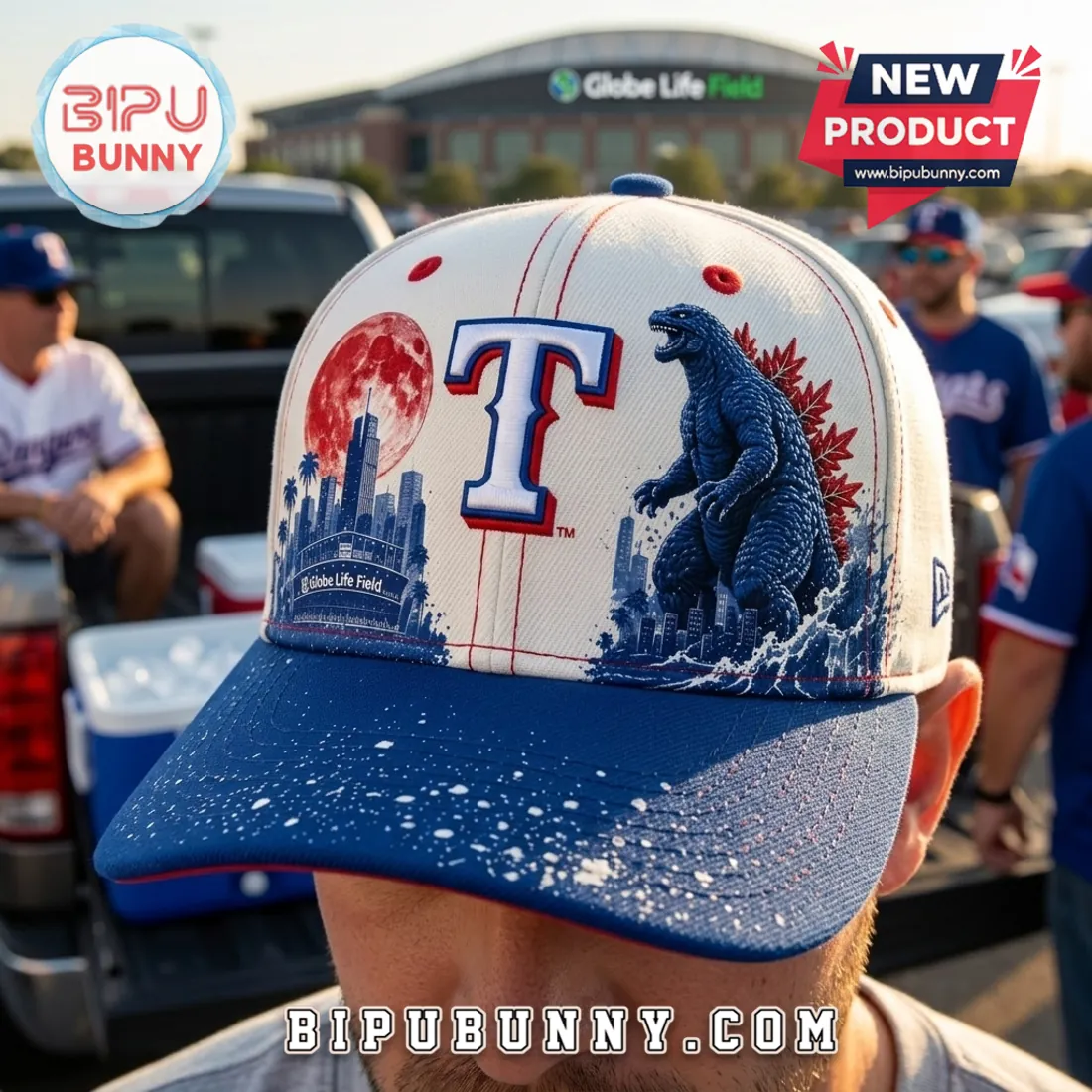 Texas Rangers x Godzilla Minus One Baseball Cap Texas Rangers x Godzilla Minus One Baseball Cap