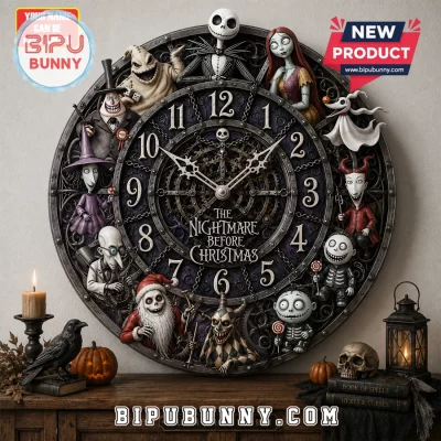 The Nightmare Before Christmas 2026 Wall Clock
