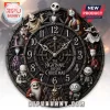 The Nightmare Before Christmas 2026 Wall Clock featuring Jack Skellington, Sally, and Oogie Boogie in a dark gothic frame.