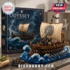 The Odyssey building block set featuring a Greek trireme ship model with 1,187 pieces and five minifigures on a base.!