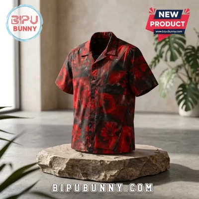 The Vampire Lestat Daniel Molloy Red Floral Hawaiian Shirt