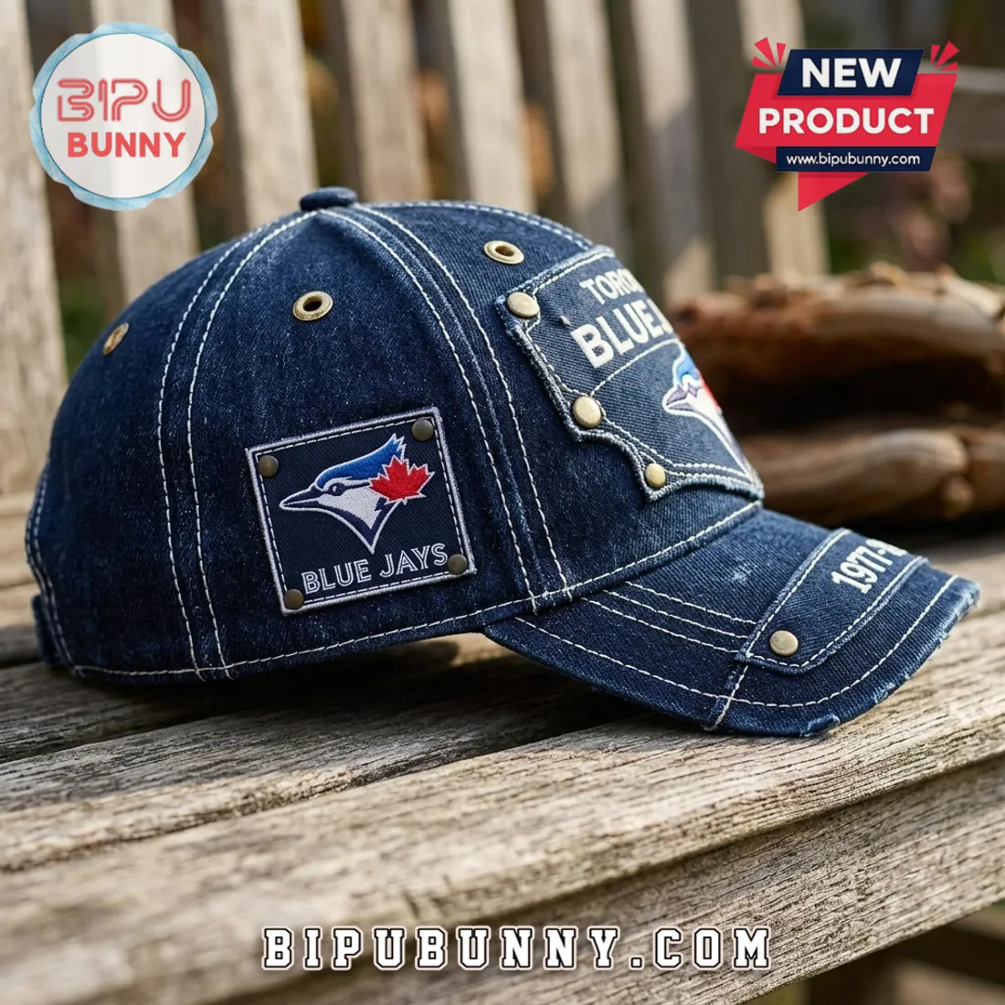 Toronto Blue Jays 1977-2026 Denim Baseball Cap Toronto Blue Jays 1977-2026 Denim Baseball Cap