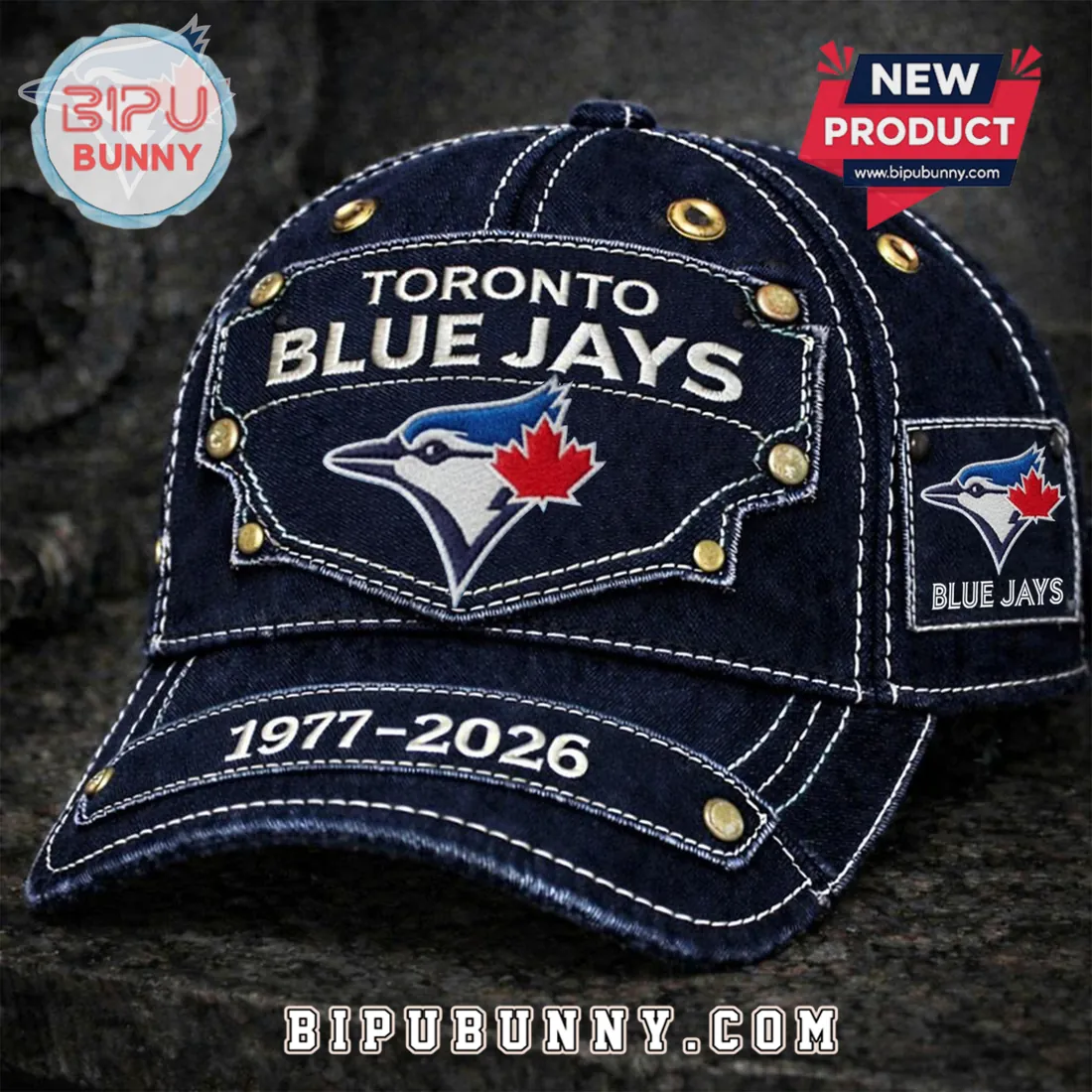 Toronto Blue Jays 1977-2026 Denim Baseball Cap Toronto Blue Jays 1977-2026 Denim Baseball Cap