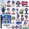 Toronto Blue Jays 2025 AL East Champions Advent Calendar featuring collectible player figurines, ornaments, and team gear.