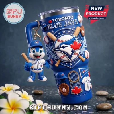 Toronto Blue Jays Embossed Mascot Handle Tumbler