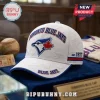 Toronto Blue Jays EST 1977 White Cap with blue embroidered team logo, red maple leaf, and baseball imagery.