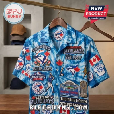 Toronto Blue Jays Tie Dye Hawaiian Shirt
