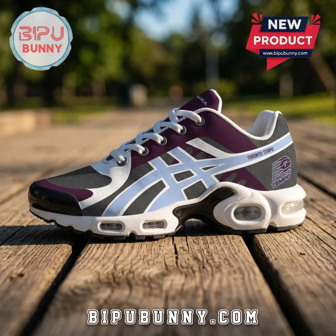 Toronto Tempo WNBA Burgundy Blue Air Max Plus Sneakers Toronto Tempo WNBA Burgundy Blue Air Max Plus Sneakers