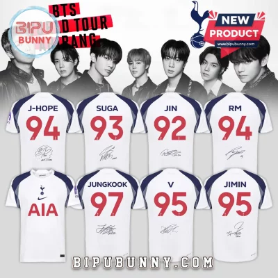 Tottenham Hotspur x BTS Limited Edition 2026 Soccer Jersey Tottenham Hotspur x BTS Limited Edition 2026 Soccer Jersey