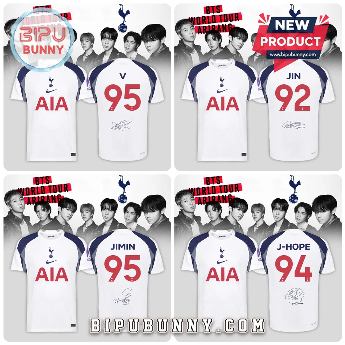 Tottenham Hotspur x BTS Limited Edition 2026 Soccer Jersey Tottenham Hotspur x BTS Limited Edition 2026 Soccer Jersey