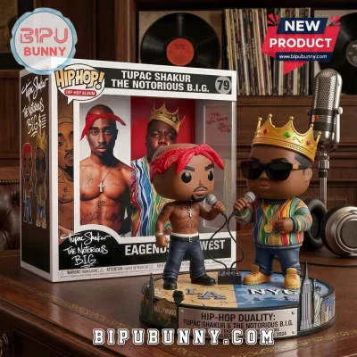 Tupac Shakur x The Notorious B.I.G. Vinyl Hip-Hop Duality Figure