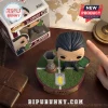 Unai Emery Funko Gaffer series vinyl figure with a trophy and AVFC crest on a circular grass-textured base.!