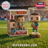 Unai Simon Spain 2026 Golden Glove Funko Pop figure wearing a blue goalie kit and standing on a commemorative base.