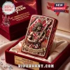 Van Halen 54th Anniversary Embossed Lighter Case featuring a 3D relief of Eddie Van Halen with his red striped guitar.