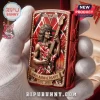 Van Halen 54th Anniversary Embossed Lighter Case in metallic red featuring an Eddie Van Halen relief and striped guitar.