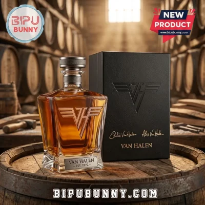 Van Halen Logo Glass Whiskey Decanter Limited Edition