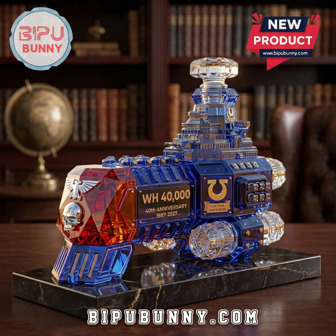 Warhammer 40k Macragge’s Honour 40th Anniversary Resin Whiskey Decanter Warhammer 40k Macragge’s Honour 40th Anniversary Resin Whiskey Decanter