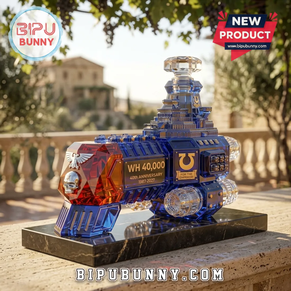 Warhammer 40k Macragge’s Honour 40th Anniversary Resin Whiskey Decanter Warhammer 40k Macragge’s Honour 40th Anniversary Resin Whiskey Decanter