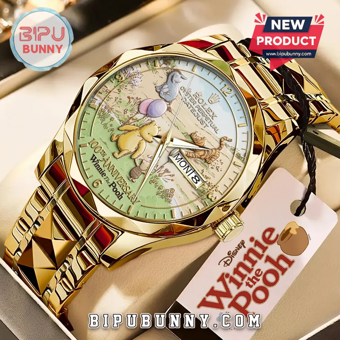 Winnie the Pooh 100th Anniversary Gold Tone Quartz Watch Winnie the Pooh 100th Anniversary Gold Tone Quartz Watch