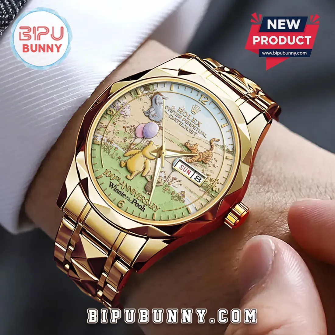 Winnie the Pooh 100th Anniversary Gold Tone Quartz Watch Winnie the Pooh 100th Anniversary Gold Tone Quartz Watch