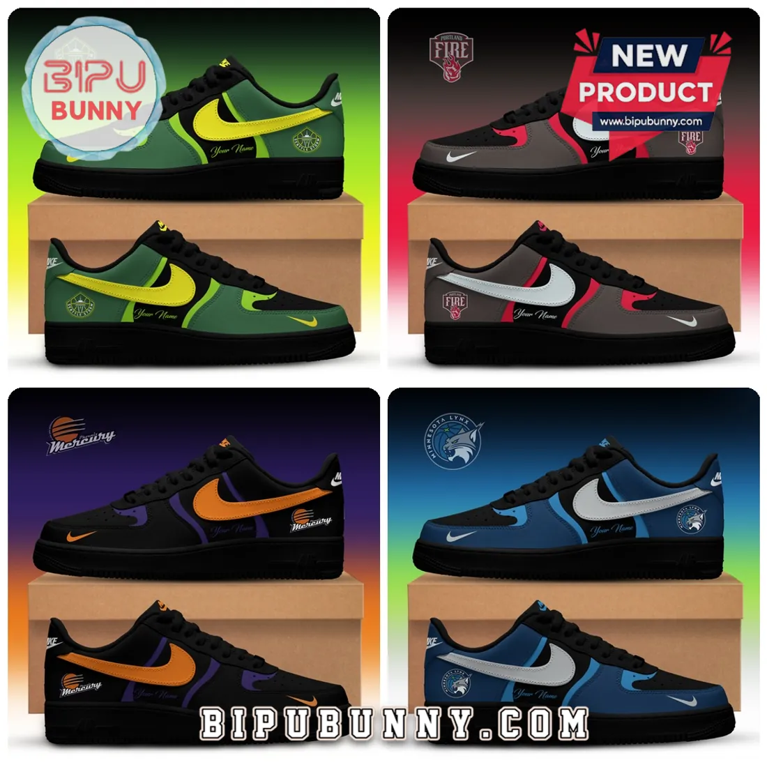 WNBA All Teams Custom Nike Air Force 1 Sneakers WNBA All Teams Custom Nike Air Force 1 Sneakers