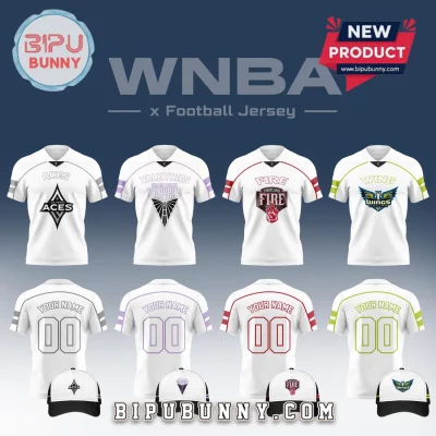 WNBA Team White Football Jersey Custom
