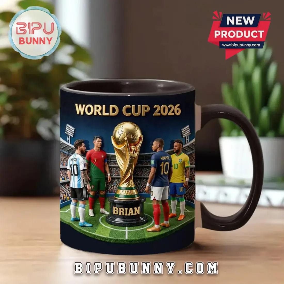 World Cup 2026 Brian Custom 3D Soccer Ceramic Mug World Cup 2026 Brian Custom 3D Soccer Ceramic Mug