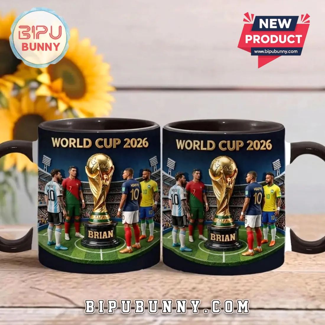 World Cup 2026 Brian Custom 3D Soccer Ceramic Mug World Cup 2026 Brian Custom 3D Soccer Ceramic Mug