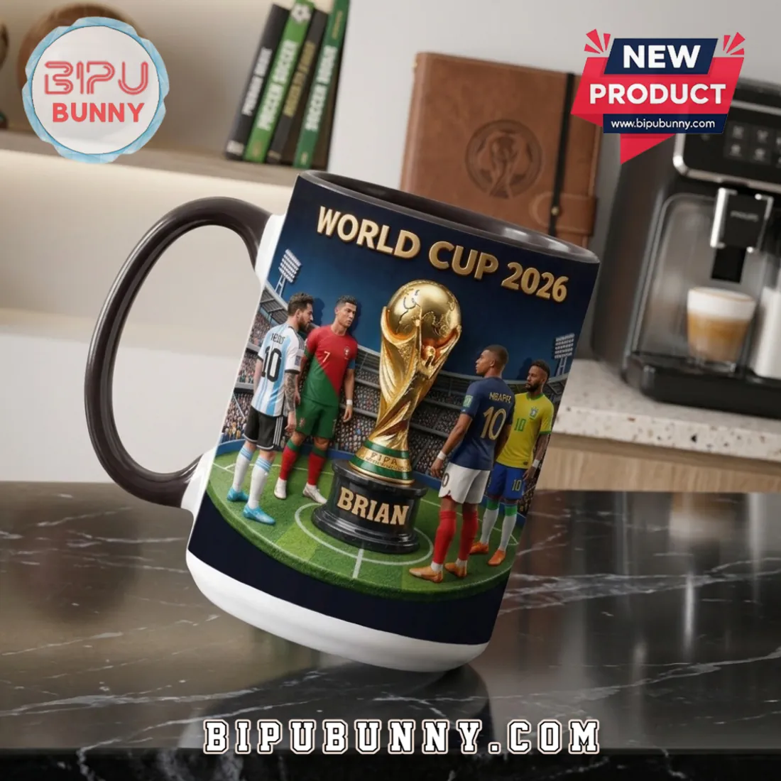 World Cup 2026 Brian Custom 3D Soccer Ceramic Mug World Cup 2026 Brian Custom 3D Soccer Ceramic Mug