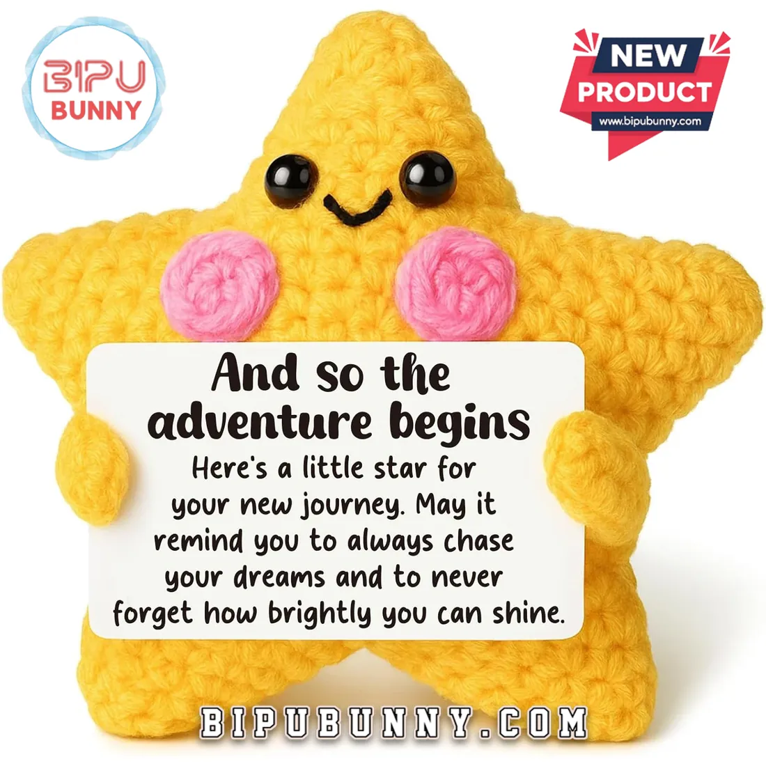 Yellow Crochet Star Emotional Support Keepsake Yellow Crochet Star Emotional Support Keepsake