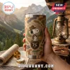 Snoopy Beagle Scout 75th anniversary Yeti stainless steel travel tumbler with camouflage pattern and mountain graphic.!