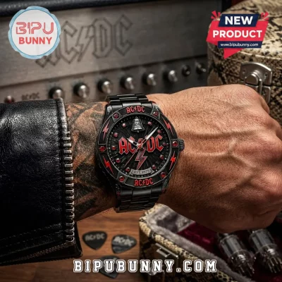 ACDC High Voltage Stainless Steel Chronograph Watch