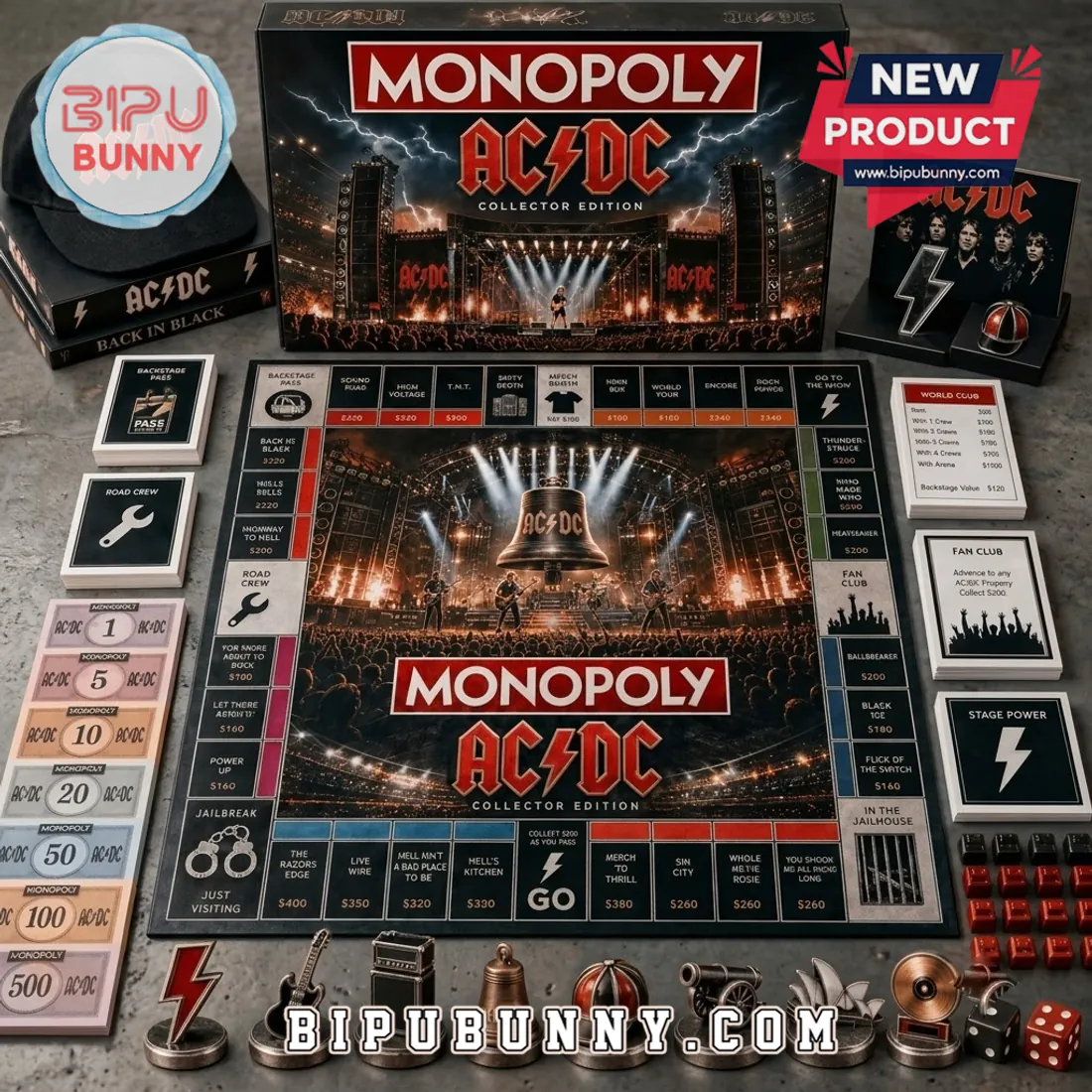 AC/DC Monopoly Collector Board Game AC/DC Monopoly Collector Board Game