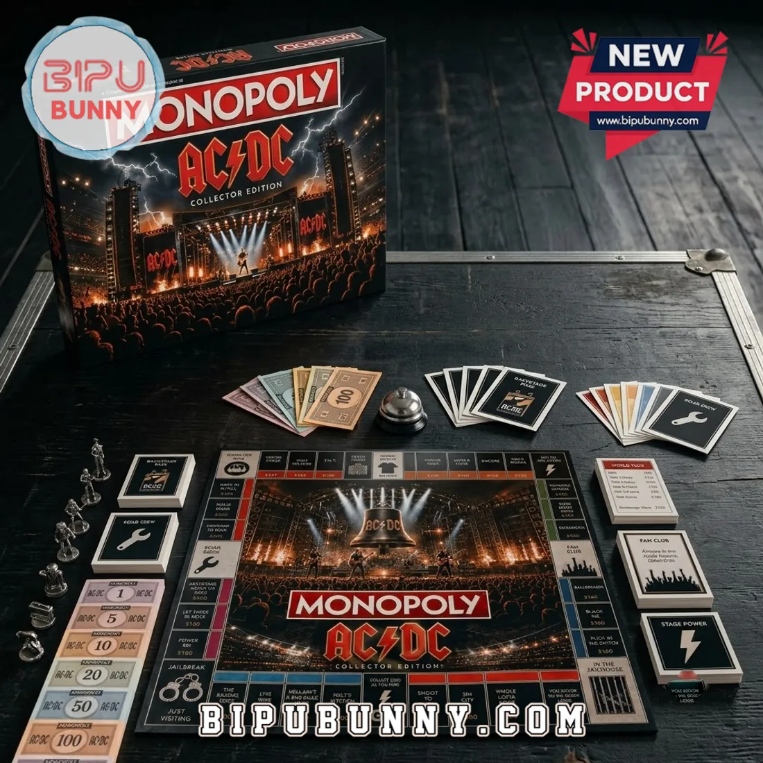 AC/DC Monopoly Collector Board Game AC/DC Monopoly Collector Board Game