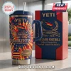 Adelaide Football Club 36th Anniversary Tie-Dye Stanley Tumbler with team logo, jersey graphic, and matching gift box.