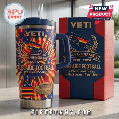 Adelaide Football Club 36th Anniversary Tie-Dye Stanley Tumbler Adelaide Football Club 36th Anniversary Tie-Dye Stanley Tumbler