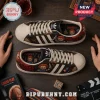 Adidas x Chucky Horror Movie Casual Sneakers featuring burlap texture, stitched details, and Chucky character graphics.