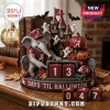 Alabama Crimson Tide Halloween Mascot Countdown Calendar featuring Big Al, a haunted castle, pumpkins, and numbered blocks.