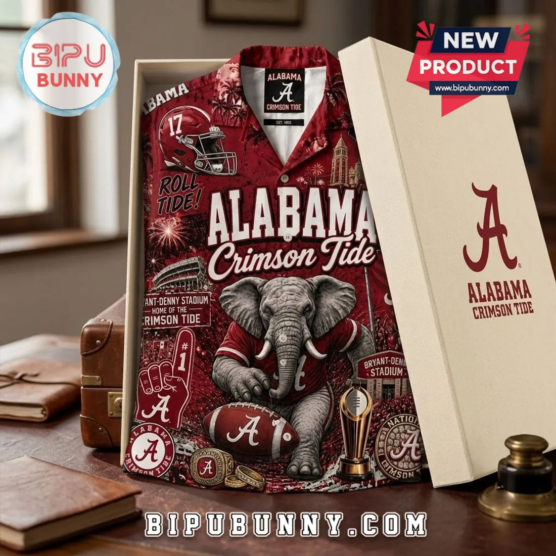 Alabama Crimson Tide NCAA Football Hawaiian Shirt Alabama Crimson Tide NCAA Football Hawaiian Shirt