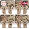 All Team MLB Veterans Day 250 Years Freedom Camo Baseball Jersey featuring tan camouflage patterns and patriotic team logos.