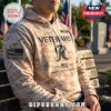 All Team NCAA Veterans Day 250 Years Camo Mascot Hoodie in desert camouflage featuring American flag and military text.