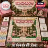 Alpha Kappa Alpha Collector Monopoly Board Game featuring signature pink and green colors, ivy leaves, and rose accents.